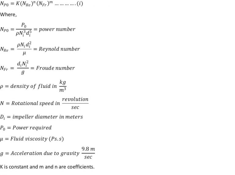 Mixing Index and Power Required for Mixing Newtonian and NonNewtonian